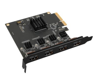 China Resolution 4-Channel PCIe Video Capture Card for Simultaneous Display and Switching for sale