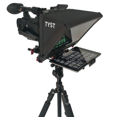 China Live Sports Portable Interview Speech Tablet Teleprompter TS310 7-13 Inch 1 Set Camera 2-20 Feet Flight Case for sale