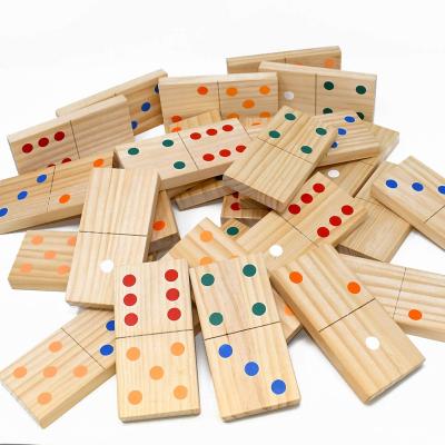 China Indoor Game/28-Piece Giant Wooden Outdoor Game Domino Game with Carrying Case for sale