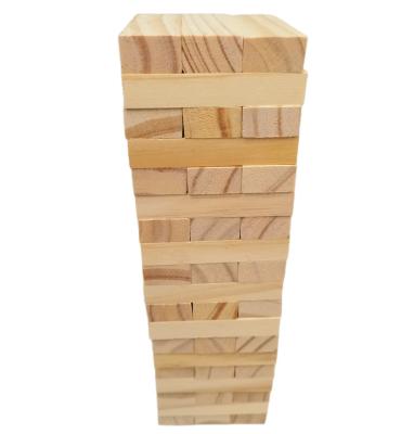 China Indoor Game / Wooden Table Crumbling Tower Outdoor Game Stacking Game For Fun (57 Pieces) for sale