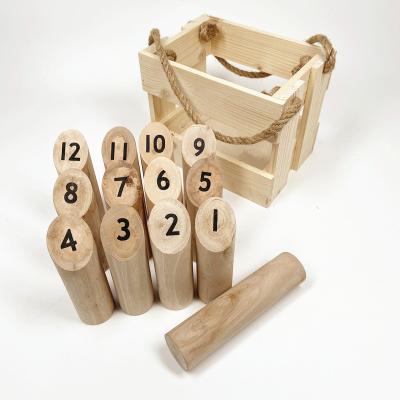 China Indoor Game / Outdoor Game Number Kubb Throwing Game Set Outdoor Yard and Lawn Games for Kids and Adults for sale