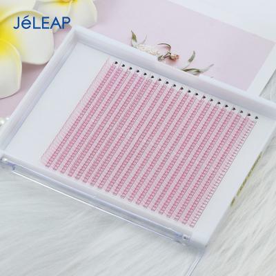 China Natural Wholesale Hot Sale Private Label 2d 3d 4d 5d 6d 7d Long Natural Pink Color 0.1 20 Tray Premade Fans Russian Volume Blue Eyelash for sale