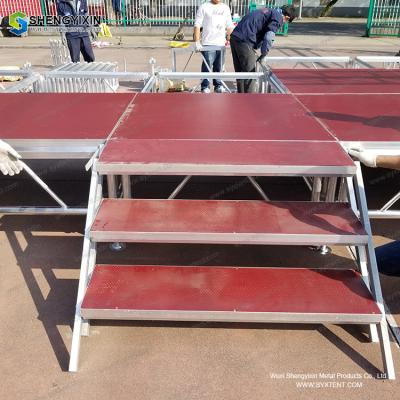 China OEM/ODM service portable strong aluminum frame fireproof stage platform mobile stage for sale