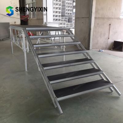 China Customized Size Outdoor Aluminum Alloy Portable Platform Stage For Event in Adjustable height for sale