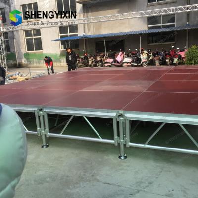 China Practical adjustable height mobile Easy To Install Aluminum Used Portable Stage Truss Wooden Stage For Sale for sale