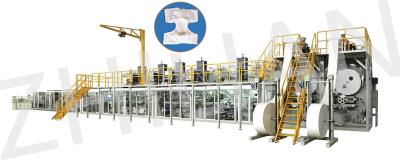 China Super Absorbency Full Servo Adult Diapers Making Machine 300m / min for sale