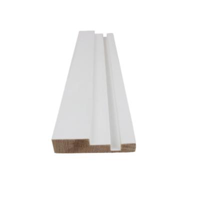 China Modern Design Contemporary Wooden Skirting Board Baseboard Waterproof White Wood for sale