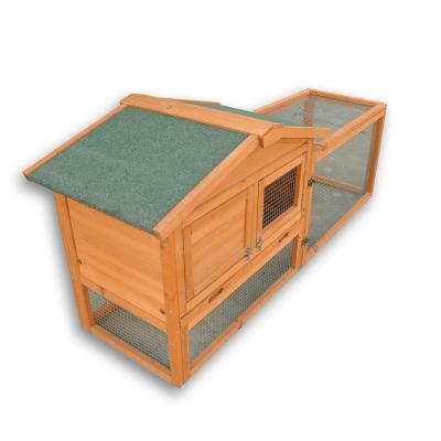 China Breathable High Quality Outdoor Wooden Chicken Cage Cages Waterproof Roof Hutch for sale