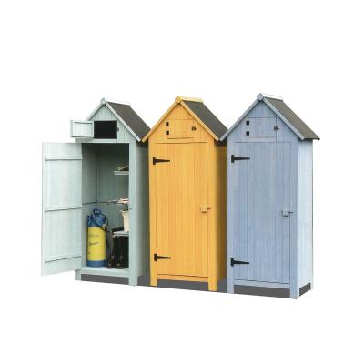 China Reasonable Price Easily Assembled Outdoor Wooden Tool Storage Shed High Quality Storage Cabinet for sale