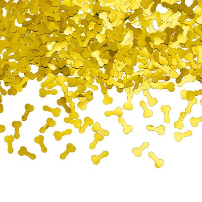 China Metallic Confetti Hen Party Sequins Party Supplies Hen Night Party Decoration Waterproof Gold Glitter Foil for sale