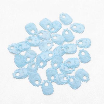 China Light in Blue 100pcs A Mass Pack Nonwoven Baby Bibs Confetti Baby Shower Decoration Opens DIY Supplies for sale