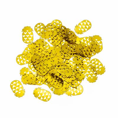 China Waterproof Hawaiian Yellow Pineapple Fruit Glitter Confetti Wedding Birthday Party Decoration for sale