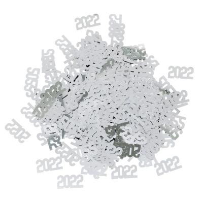 China Waterproof 2022 New Products Silver Glitter Confetti Happy Birthday Wedding Gift Birthday Party Supplies Wedding Decoration for sale