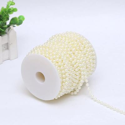 China Waterproof 5mm Series ABS Link Beads Home Decoration Table Bead Wedding Decoration ABS Beads for sale