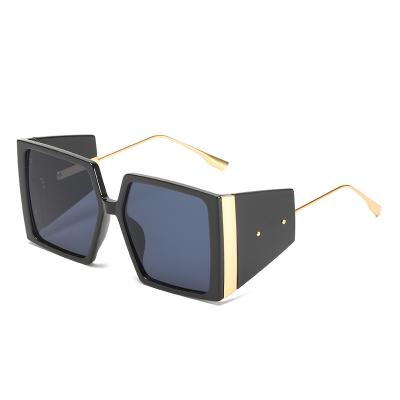 China 10 Years Experience NIWOTA 11359 Summer Outdoor Men Square Metal Big Legs Wide Leg Sunglasses 2021 for sale