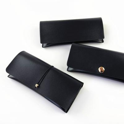 China NIWOTA Glass Packaging Fashion Glass Case High Quality Luxury Leather Glasses Bag Cleaning Cloth Set Wholesale for sale