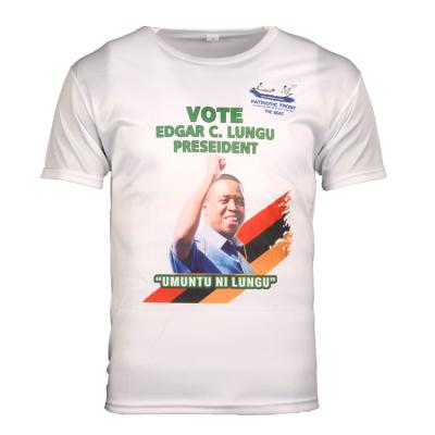 China Anti-wrinkle Elections Campaign Plus Size T Shirts Mens T-Shirt For Zambia for sale