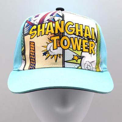 China COMMON OEM Custom Design Your Own Logo Trucker Baseball Cap Cotton 5 Panel Mesh Snap Back Men 5 3D Embroidered Patch Trucker Bulk Hat for sale