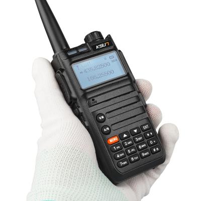 China KSUN TFSI UHF VHF Ham 2 Way Radio Communication Device 8W Dual Band Wireless Portable Interphone 4000mAh (Li-ion) Long Range Walkie Talkie 4000mAh (Li-ion) for sale