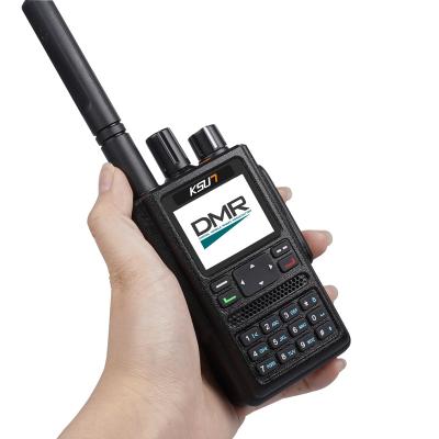 China KSUN TFSI 10W High Power Dual Band Transceiver Waterproof Long Range DMR Walkie Talkie 4000mAh Digital Ham Two Way Radio Scanner GPS for sale