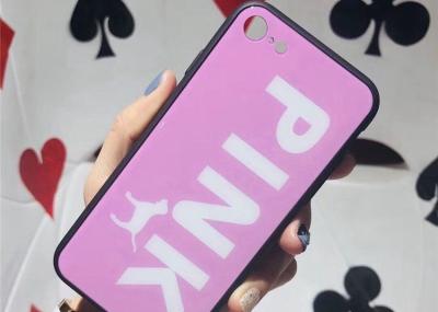 Chine Cas gâché en verre Girly en baisse rose de téléphone de résistance à vendre