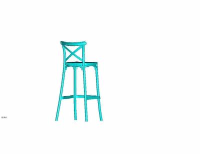 China Plastic dinng chair indoor& King Bar Counter Designs Outdoor Nordic High Stools Furniture Luxury Wedding Event Furniture Bar Stool for sale