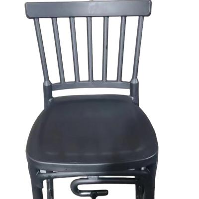 China Plastic dinng chair indoor& outdoor brand new modern colorful stackable plastic high bar stools cafe for sale