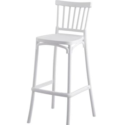 China Plastic dinng chair indoor& wholesale high bar outdoor plastic bar stool factory price modern bar chair for living room for sale