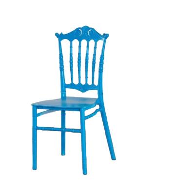 China Plastic dinng chair indoor& Outdoor Cheap White Stackable Commercial Plastic Monoblock Chiavari Chair For Event Rental Wedding Outdoor Dining Chair for sale