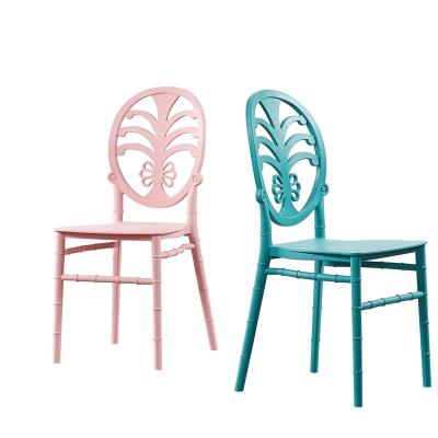 China Plastic dinng chair indoor& wholesale cheap outdoor outdoor butterfly chiavari chair for wedding event plastic banquet dining chair for sale