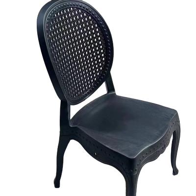 China Plastic dinng chair indoor& outdoor turkish furniture garden set durable plastic resin stackable plastic dining chair wedding event dining chair for sale