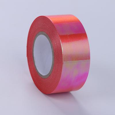 China Wholesale Iridescent Rainbow Ribbon Roll Polypropylene Gift Wrap Iridescent Ribbon For Christmas Decoration for sale