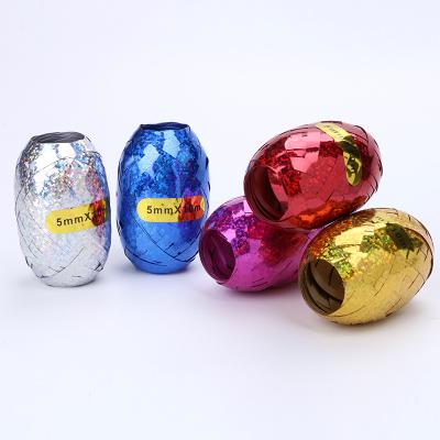 China Holographic 5mm*10m Holographic Balloon Ribbon Curling Egg For Gift Wrapping Party Christmas Decoration for sale