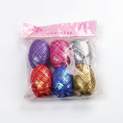 China 5mm*10m Plastic Organza Ball Ribbon Ribbon Edging Egg For Decorative Gift Wrapping Christmas for sale