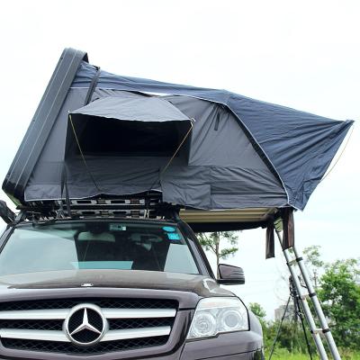 China 2021 Outdoor Large Roof Top Tent Gray 4 Season UV-Resistant Hard Shell Pop Up Automatic Tents For Sale China for sale