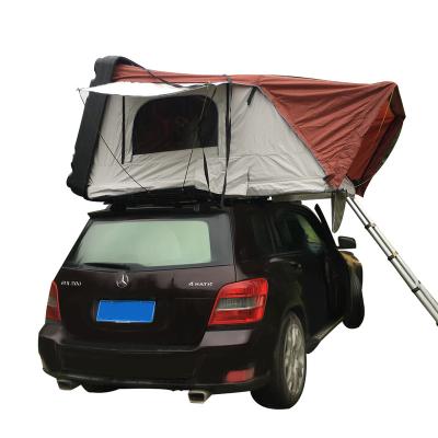 China Top Aluminum Roof Tent Hard Shell Diagonal Bracing Type 3-4 Person , With 2m Ladder Free for sale