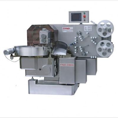 China Latest Hot Sale Food Single Twist Chocolate Wrapping Machine Custom Design Chocolate Fold Wrapping Machine for sale