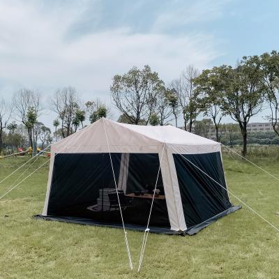 China Easy Install New Arrival 210D Oxford Waterproof Outdoor 6 Person Screen Tent Mesh Mosquito Camping Tent With Netting for sale