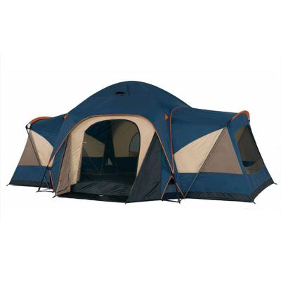 China Leshade Outdoor Family Camping Tent Straight Bracing Type Big 5 People 3 Rooms for sale