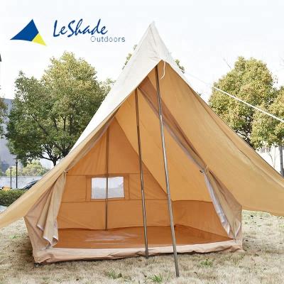 China Straight Tying Type Leshade Factory Cotton Canvas A View Scout Tents For Large Outdoor Large Events Home Camping Tents for sale