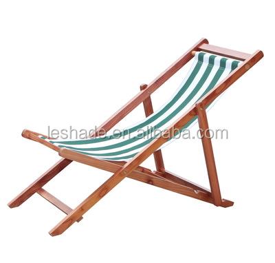 China Modern Lounge Beach Folding Siesta Balcony Solid Wood Lazy Chair For Outdoor Camping for sale