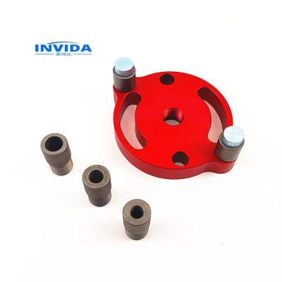 China IVD-1013 6/8/10mm Handheld Finger Blow Up Kit Self Centering Drill Guide Marker Woodworking Aluminum Alloy Hole Puncher for sale