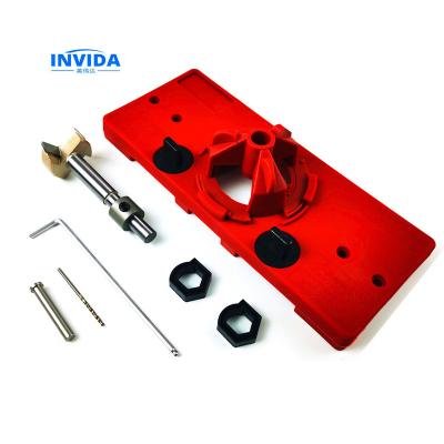 China High Quality IVD-1023 35mm Hinge Drilling Jig High Precision Concealed Hinge Kit Jig Boring Hole Drill Guide Marker Door Hinge Hole Opener for sale