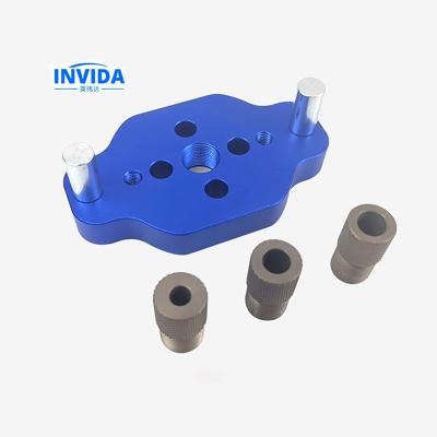 China Strong& IVD-1015 2-in-1 6/8/10mm Durable Straight Punch Marker Drill Guide Center Hole Drill Marker Aluminum Alloy DIY Woodworking Tool for sale