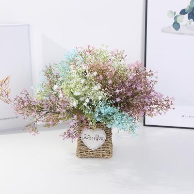 China 57 simple plastic manual 5 fork head all over the sky star simulation flowers home living room bedroom decorative dry flowers for sale