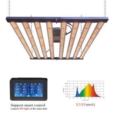 China Modern USA Warehouse Wired Controller 700w 720w 800w Grow Light Indoor Plants LED Dimmable Full Spectrum 700w Foldable LED Grow Lights for sale