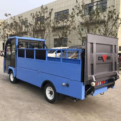 China Hotels Small Battery Powered 1ton Pickup Truck Electric Cargo Truck With Tailgate for sale