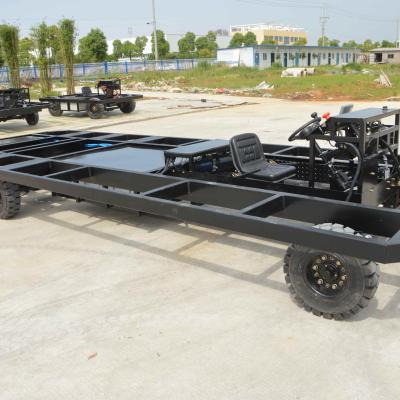 China Heavy Duty Holiday Festivals Carnival Front Rear Axle Electric Parade Floats Under Chassis 7000*2000*600mm for sale