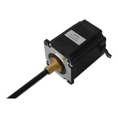 China 76mm Lead 8mm Pitch 2mm 150mm 300mm High Torque NEMA 23 Linear Stepper Motor Kit 57HZ1530T8C for sale