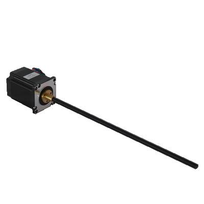 China 1.8N.m 150mm Long Shaft Length Threaded Rod Nema 23 Linear Stepper Motor 57HZ1530T8C for sale